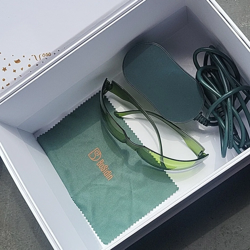 Green and Gold Hair Removal Device